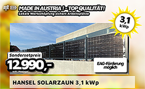 Hansel Solarzaun 3,1 kWp