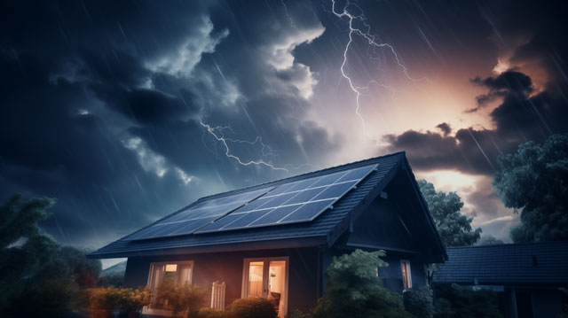 Die unterschätzte Gefahr von Blitzschlag für Häuser mit PV-Anlage